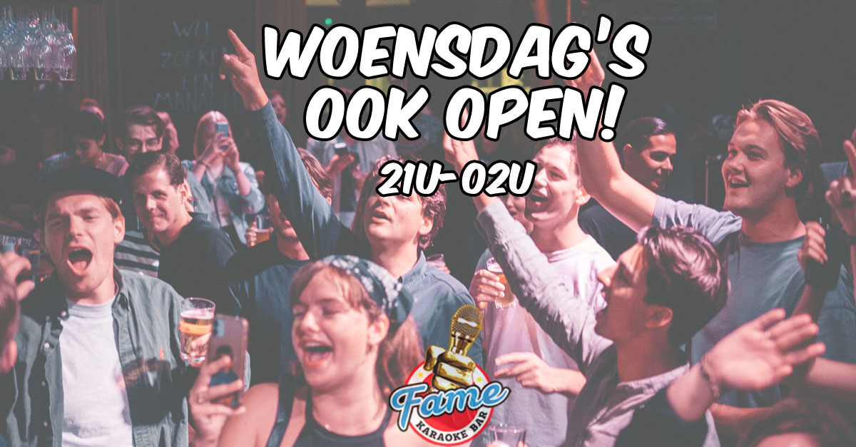 woensdag karaoke bar open