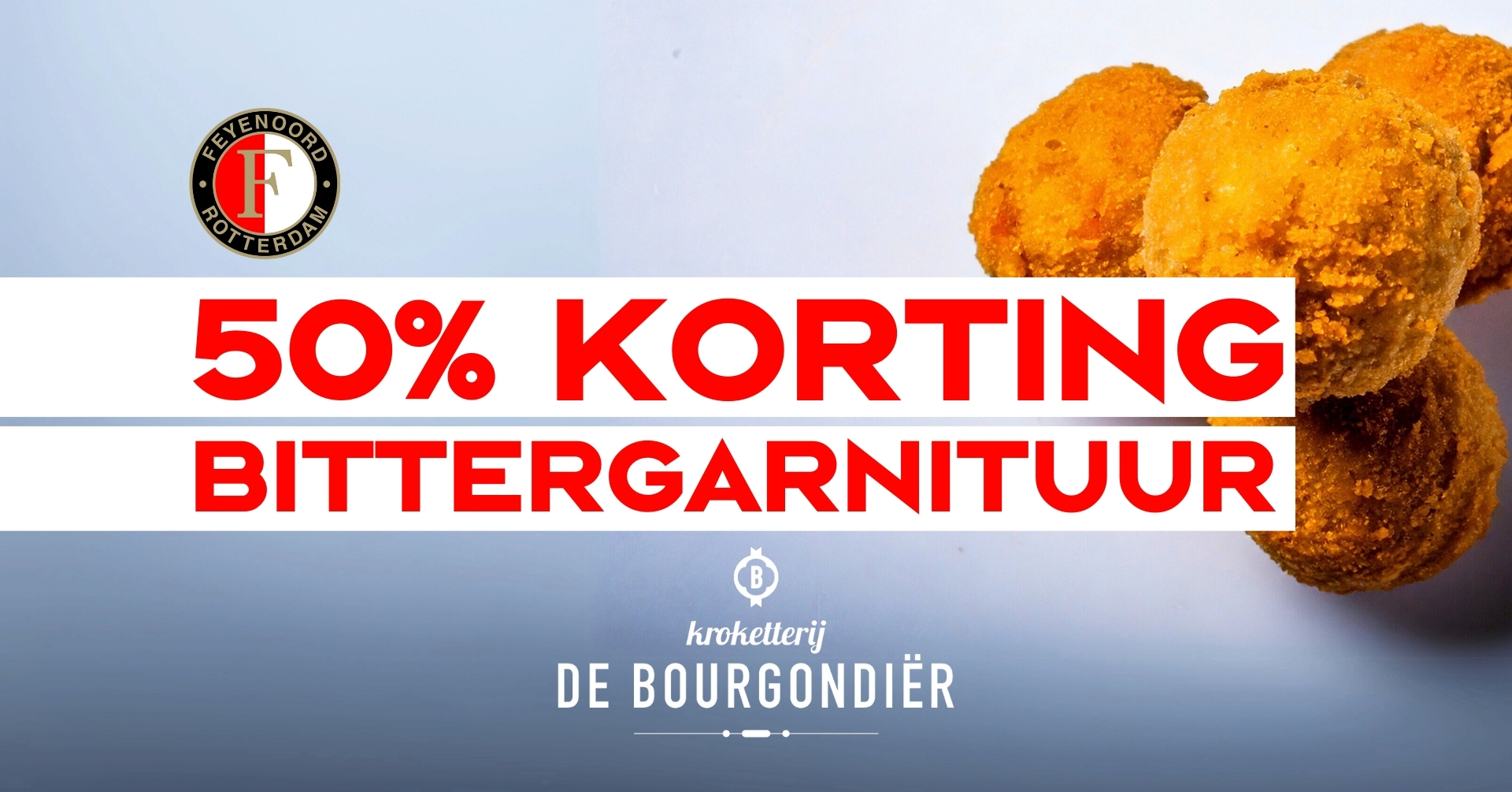 50% korting op bittergarnituur