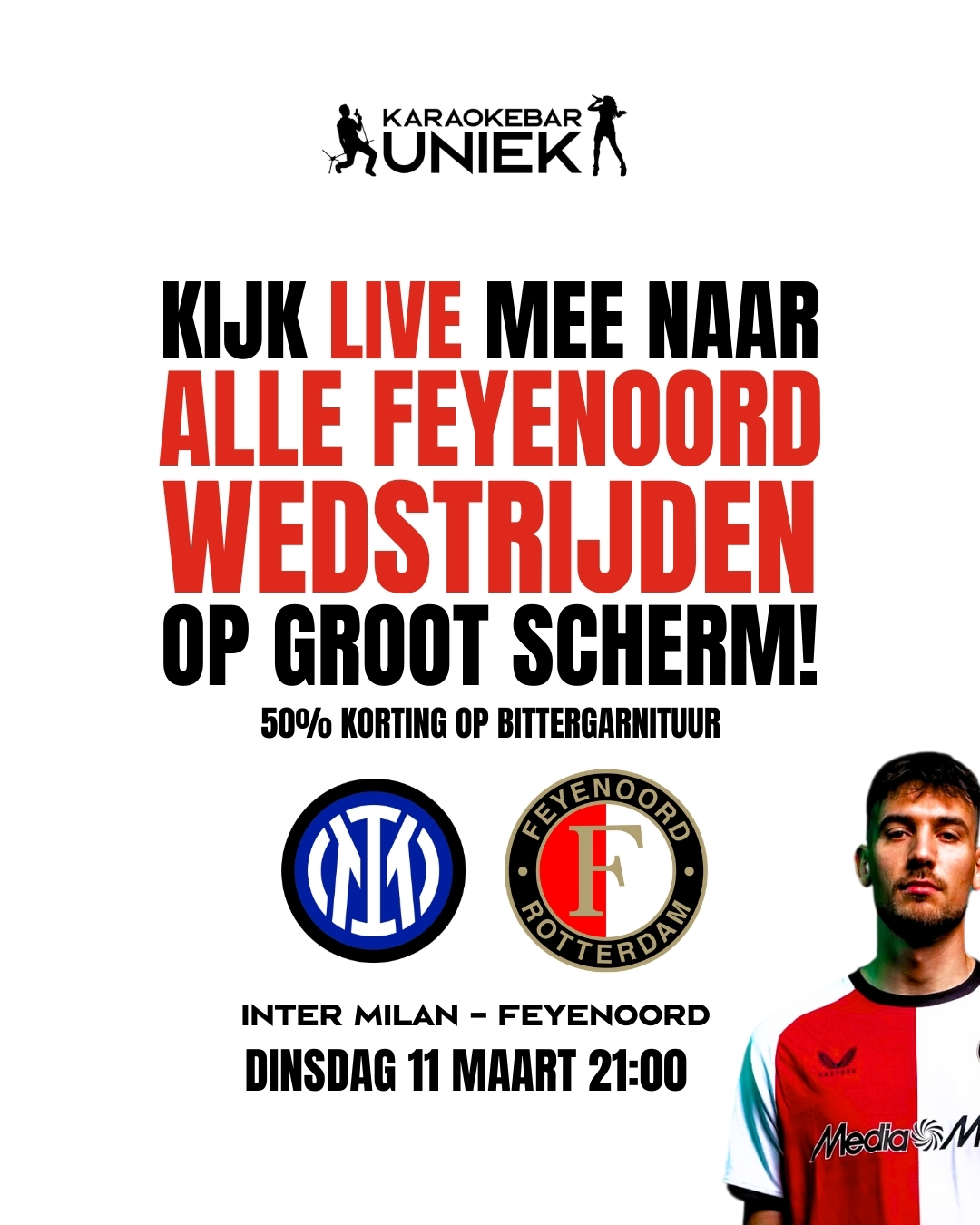 Inter Milan tegen Feyenoord LIVE kijken